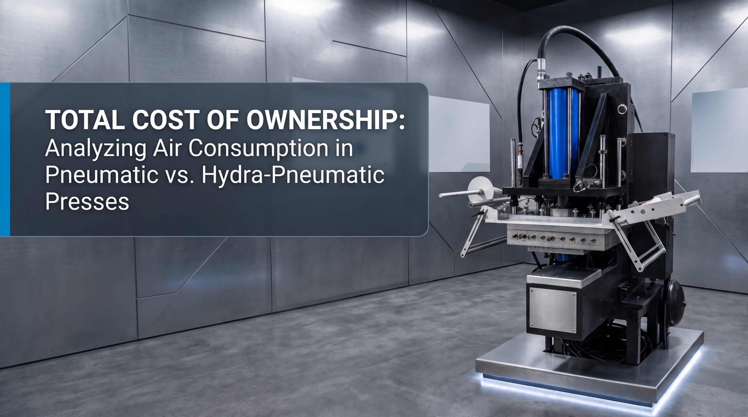 Featured image for “Total Cost of Ownership: Analyzing Air Consumption in Pneumatic vs. Hydra-Pneumatic Presses”